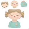 Decorative Flower Pot Featuring Resin Girl Figurine, Suitable for Office