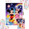 Diamonds Full Diamond Art Painting Kit Mickey Minnie Stars & Rainbow Diamond Painting Home Decor