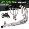 Motorcycle Exhaust Full System Muffler Front Header Pipe Tube Slip-On For Kawasaki Z900 Z 900 2017 2018 2019 2020 2021