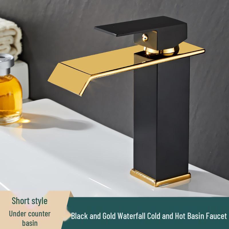 Hot & Cold Dual Use Waterfall Bathroom Sink Faucet
