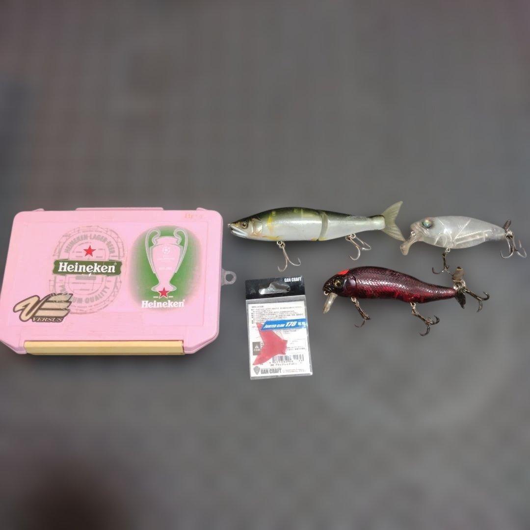 Used GAN CRAFT lure set of 3 with case
