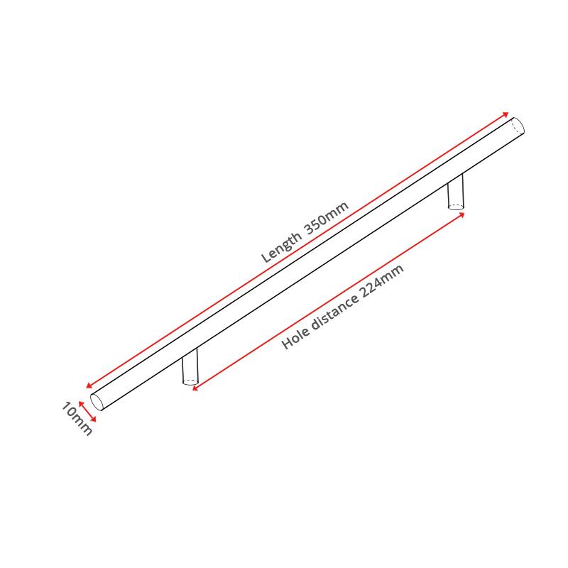 

NAIERDI мебельные ручки из нержавеющей стали 10 мм, кухонные дверные ручки для ящиков, фурнитура 10-224