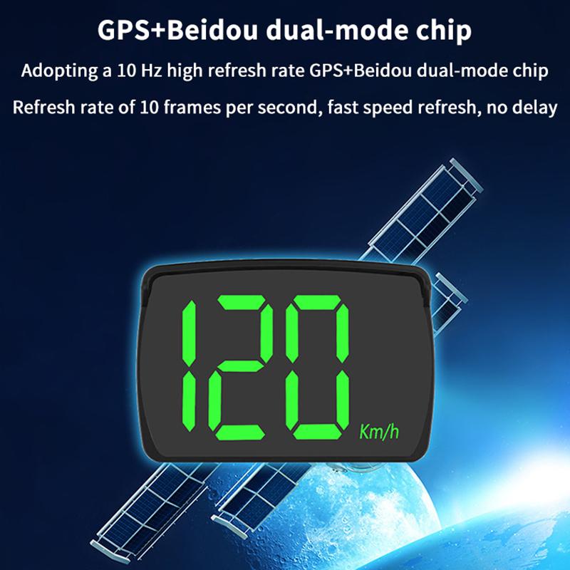 Evrensel Araba Hud Dijital Hız Göstergesi Head Up Display Motor Kamyon Araçlar İçin Hız Ölçer Göstergesi Km/H USB Güç Kaynağı