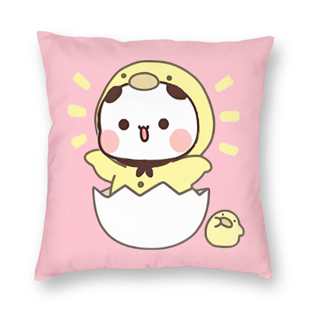 Bear Cartoon Cute Bubu Dudu Pillowcase Printing Polyester Cushion Cover Decorative Throw Pillow Case Cover Home Zipper 45*45Cm