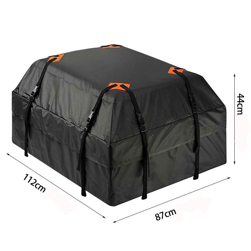 420D Waterproof Sun-Protective Dustproof Roof Rack Cover with Buckle 112×87×44cm [420D Oxford Cloth] чёрный