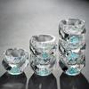 Gold Foil Wine Glasses Thickened Wine Separator Liquor Hotel Commercial High-end Crystal Strengthened Glass Wine Glasses.