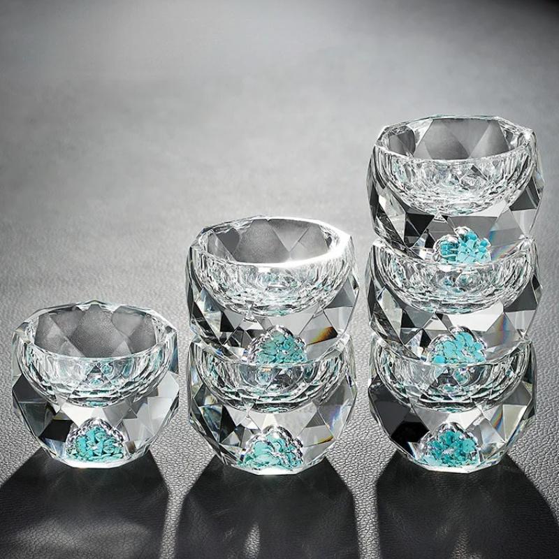 Gold Foil Wine Glasses Thickened Wine Separator Liquor Hotel Commercial High-end Crystal Strengthened Glass Wine Glasses.