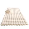 Cream Imitation Rabbit Fur Carpet - Ideal for Bedroom, Cloakroom, Living Room, or Bay Window. Bubble Velvet Plush Mat.