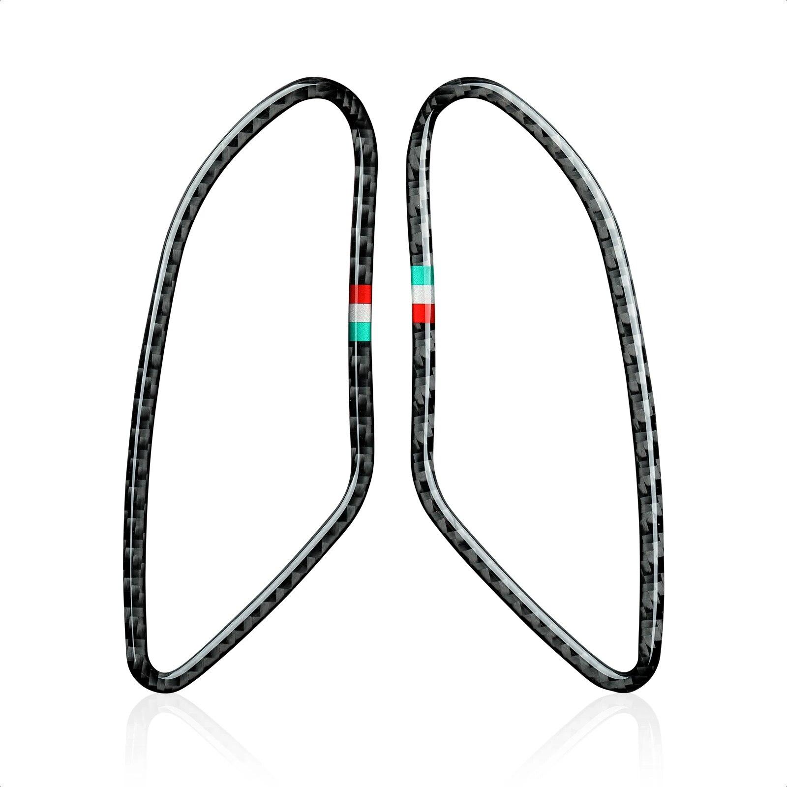 

Автомобильная боковая отделка вентиляционного отверстия из углеродного волокна, внутренняя наклейка для Alfa Romeo 159 Brera Spider 2004-2011, аксессуары чёрный