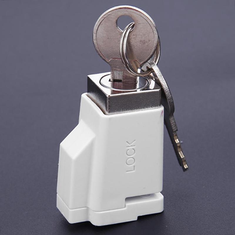 Sliding Window Patio Screw Door Lock Key Push Baby Child Safety Protection Antitheft Door Window Security Lock Catches Set
