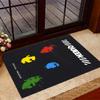 Queen Rock Band In Black Leather Themed Anti-Slip Rugs - Polyester Home Decor, Suitable for Bedrooms, Living Rooms, Doorways, Studios, and Decorations