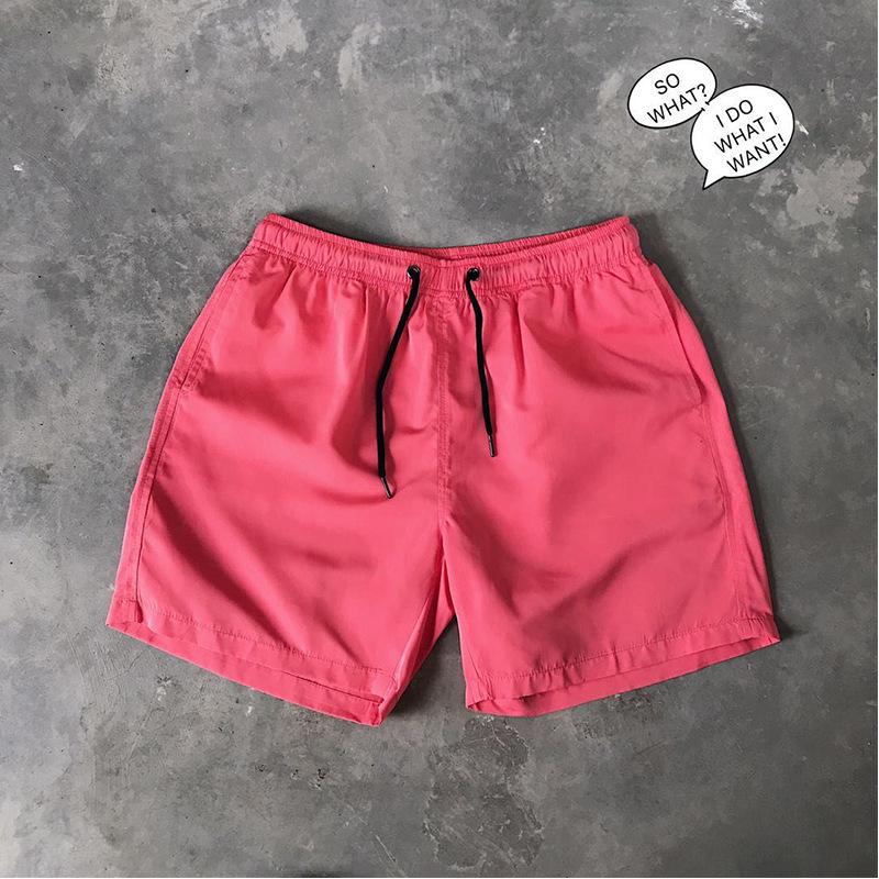 2025 Men's Summer Candy Color Casual Quick-Dry Beach Shorts