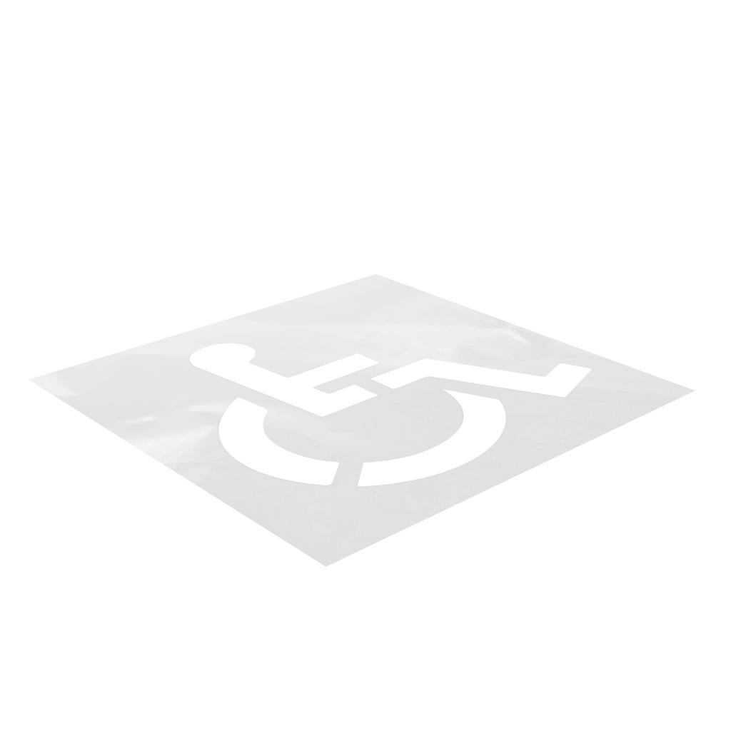 Parking Symbol Stencil Reusable Silicone Parking Lot Symbol Template for Garage Parking Pavement Painting