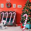 Christmas Decoration Inflatable Toys Christmas Candy Cane Santa Claus Walking Stick Crutch Balloons