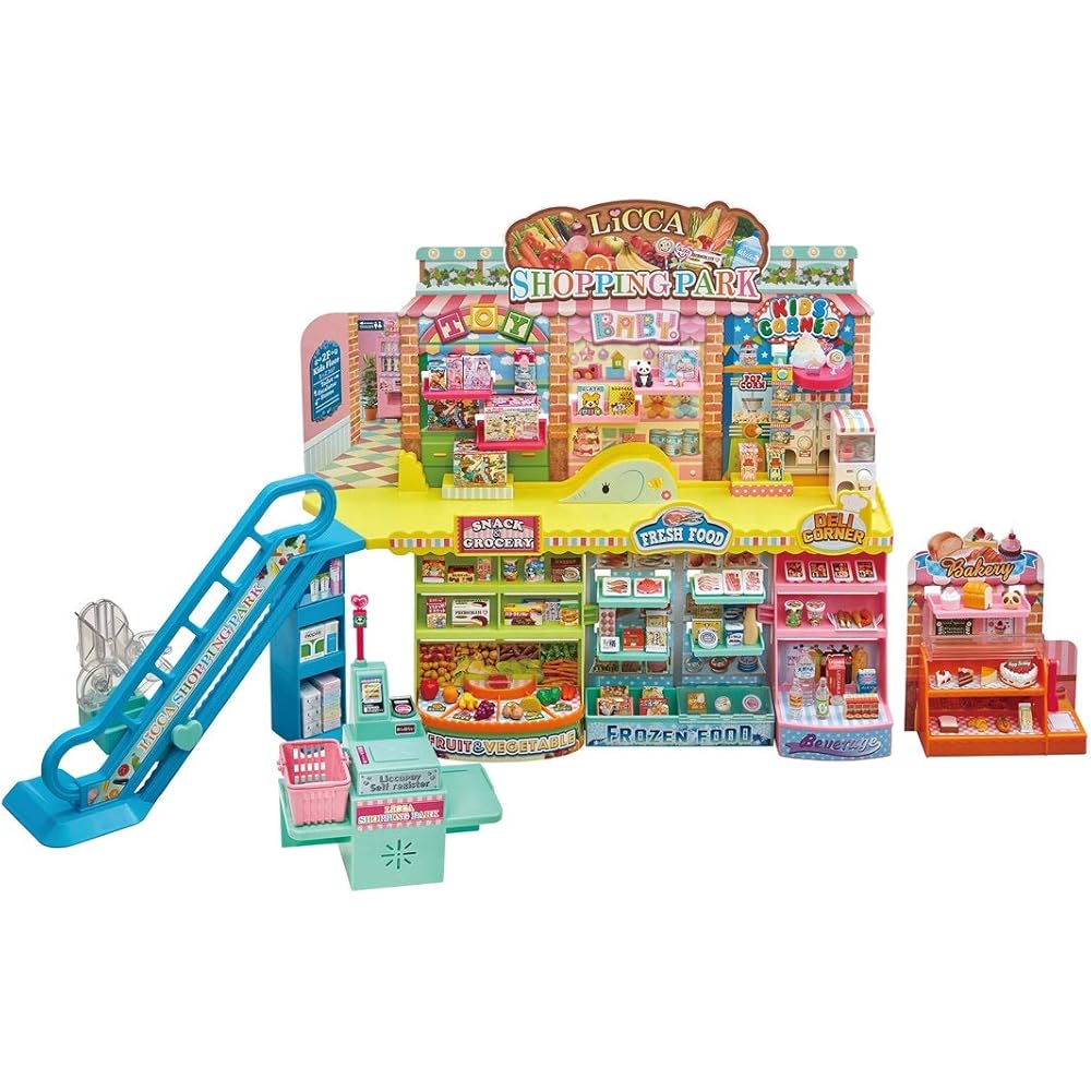 

Takara Tomy Licca-chan Shopping Park Dress-Up Toy Set for Girls Age 3 and Up, Plastic, Interactive Role Play