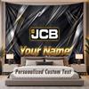 Custom Name Text Tapestry JCB Personalized Polyester Wall Tapestry For Bedroom And Room