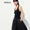 MO&Co. Patchwork Vest Tech-Chic Dress with Belt