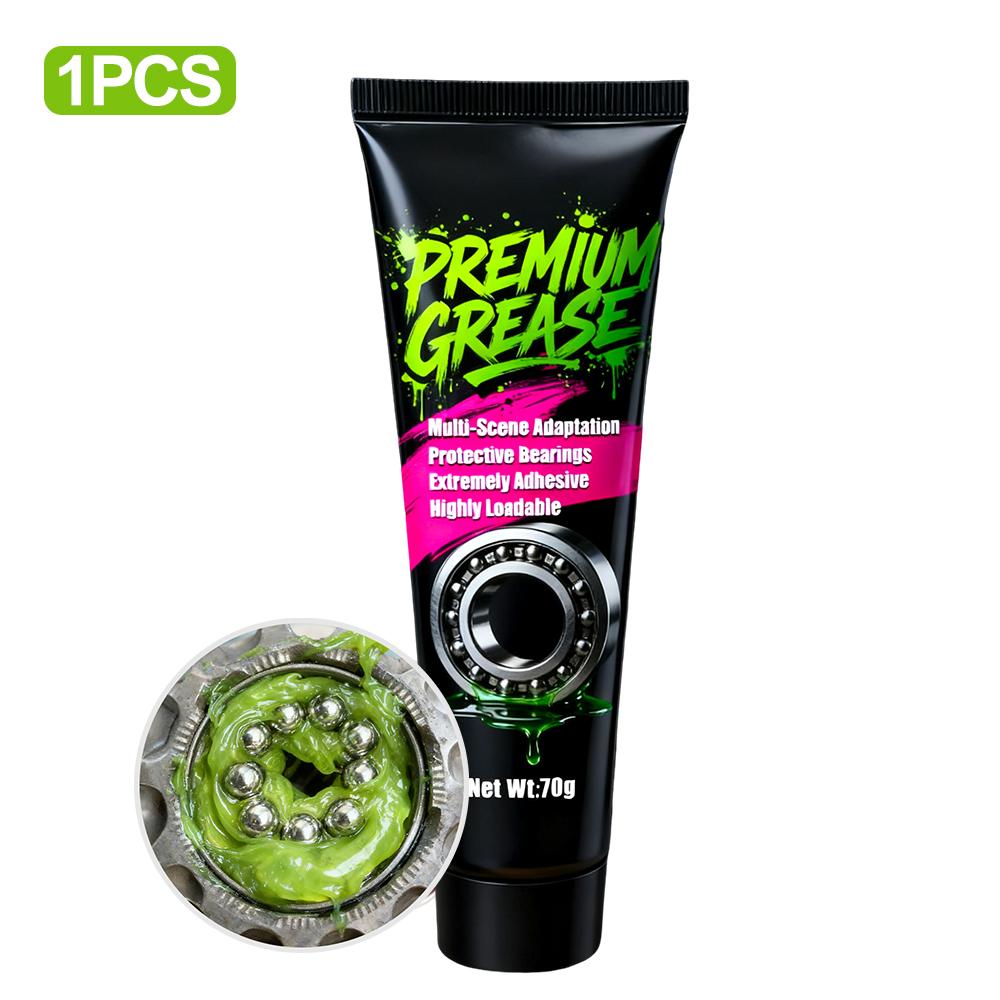 

1-5PCS Bicycle Grease Green Applesauce Bearing Grease Motor Oil Lubricant Optional Grease Gun, Bicycle Maintenance Accessories 1 Bottle 70g