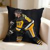 Hockey player SSidney Crosby  Square DoubleSided printed Pillow Case Bedroom Bedside Pillow Sofa Cushion Cover