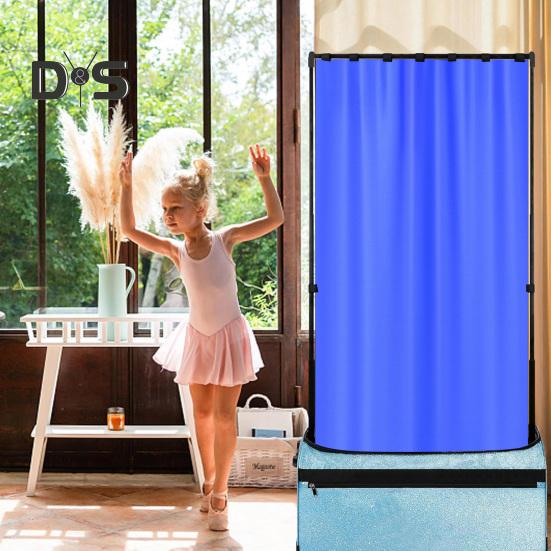 Cortină de intimitate Culoare solidă Ușor de instalat Multifuncțional Sac de dans Cortină Dansator Culisă Intimitate Paravan de schimbare