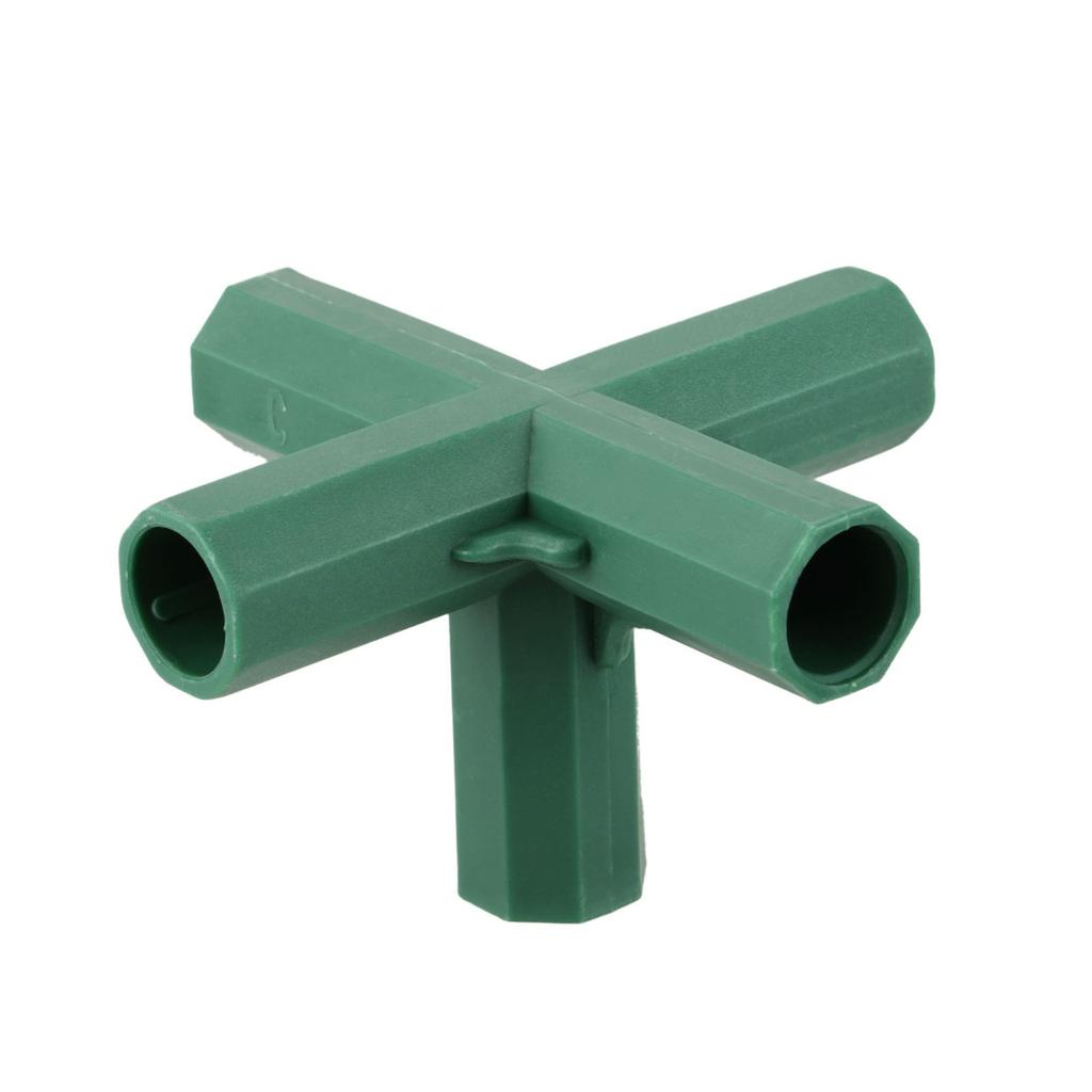 1Pc 16mm Plastic Pipe Fitting Stable Support Heavy Duty Flower Stand Greenhouse Frame Building Connector Garden Plant Accessorie