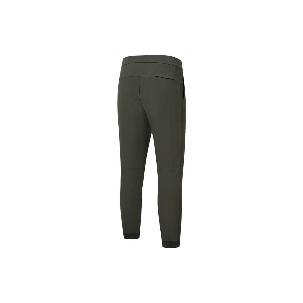 Fila Solid Color Casual Straight Leg Tapered Knit Sports Pants Men Bottoms Autumn-Cedar-Green A11M341612F-DG