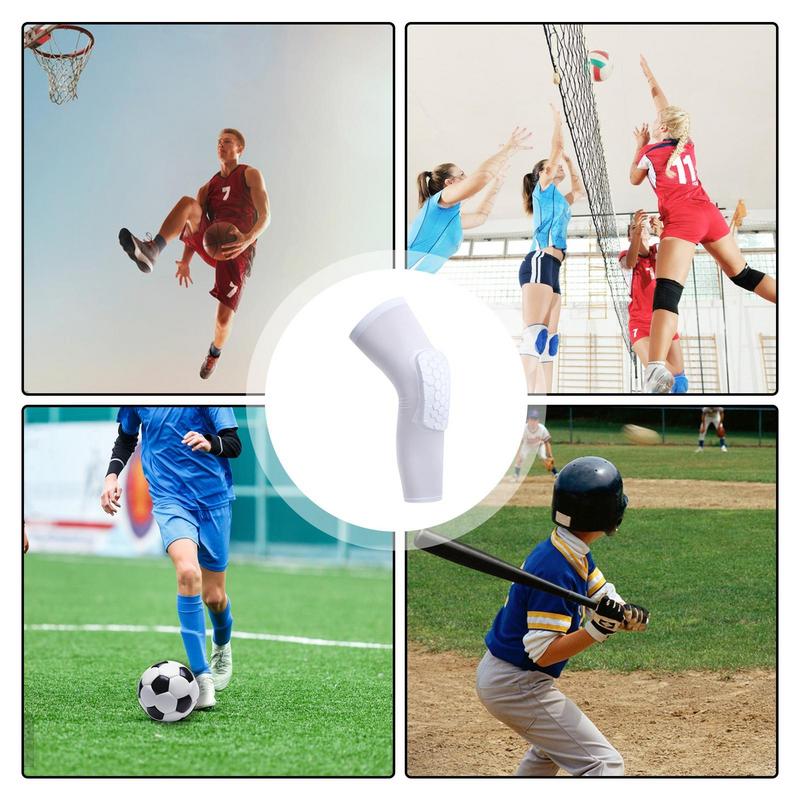 Knieprotektor Baseball mit Wabenmuster Gepolsterte Kniebandagen für Herren Fußball Kniepolster Rutschfest Stoßvermeidung Kneex