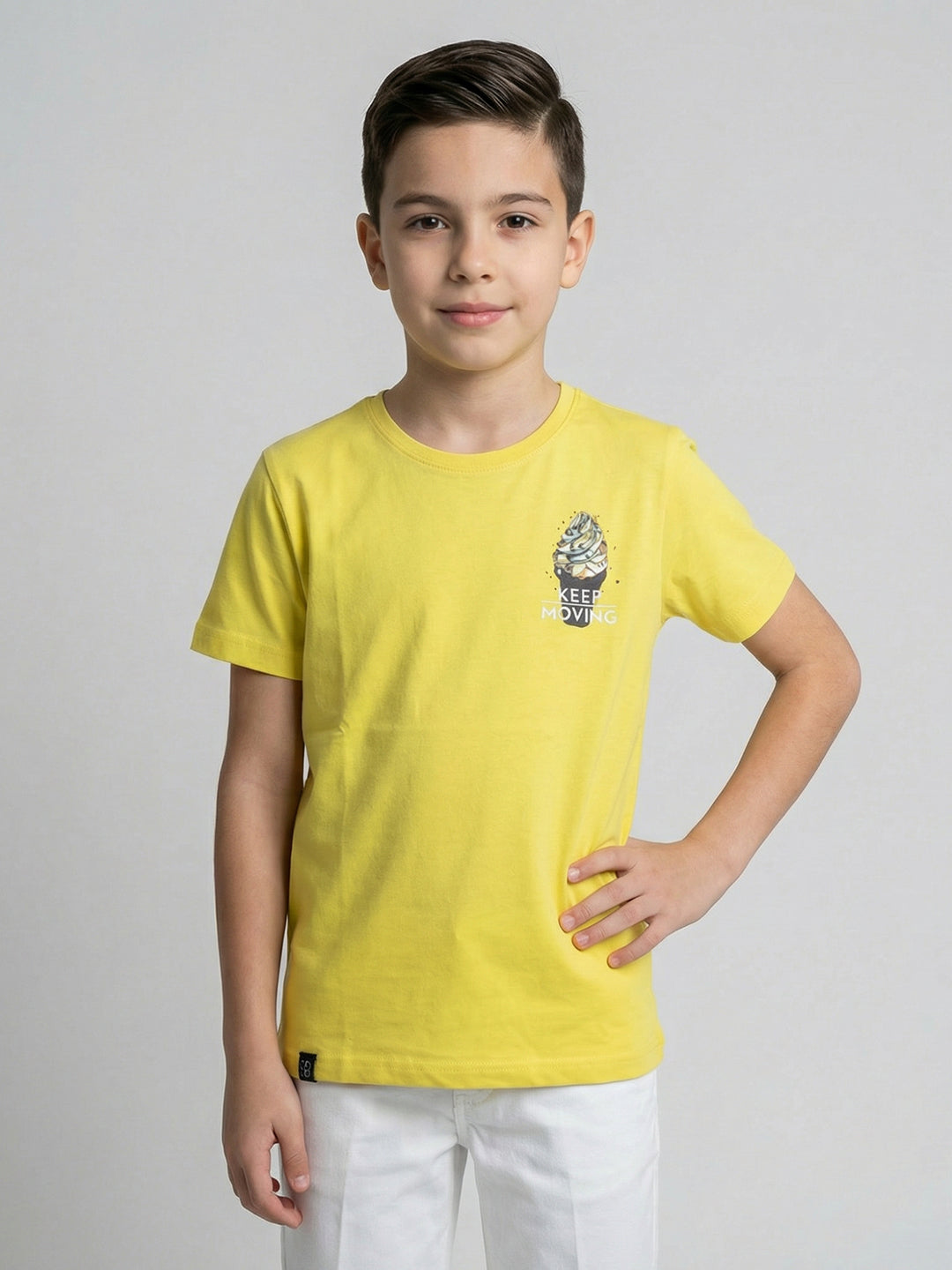 Monte Carlo Boy Regular Fit Yellow Tshirt 4-5 Years жёлтый