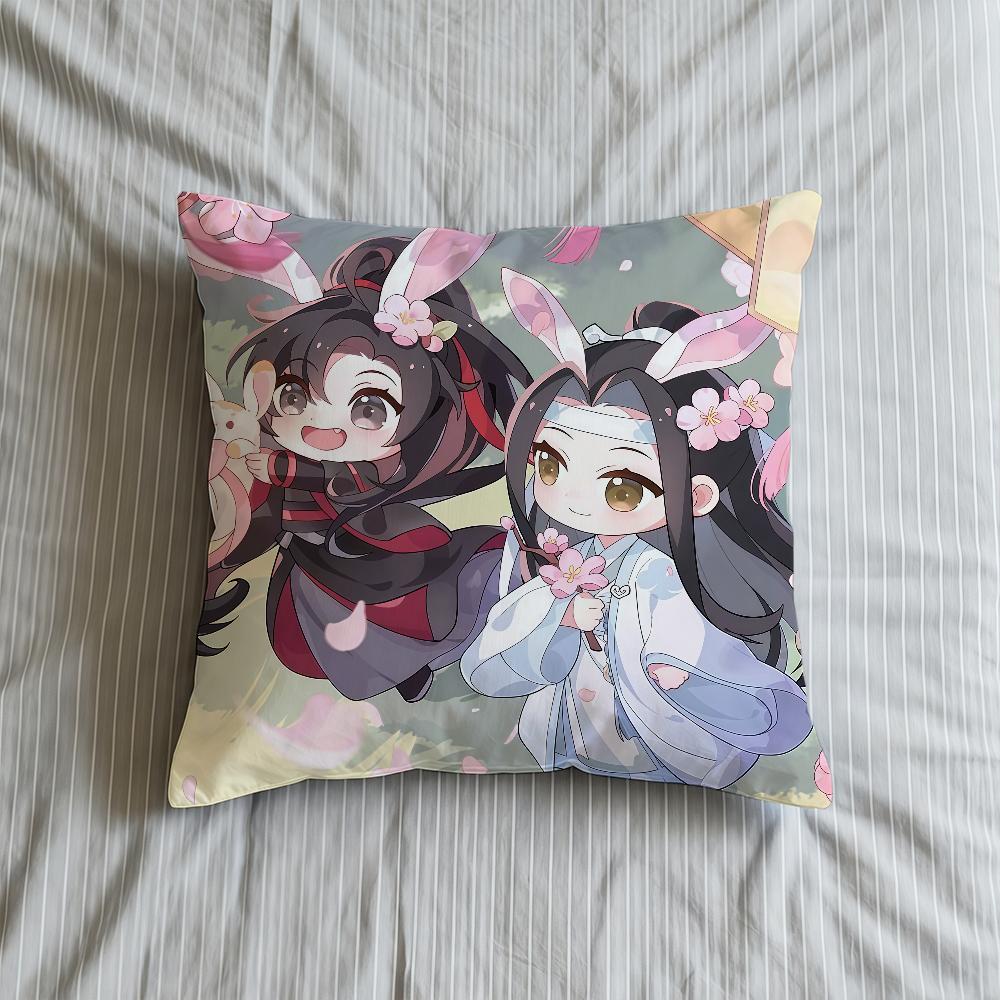 Cushion Cover Soft Anime Mo Case Shi Sofa Dao Living Room Zu Cute Home Comfortable Office Decor Protective Pillow