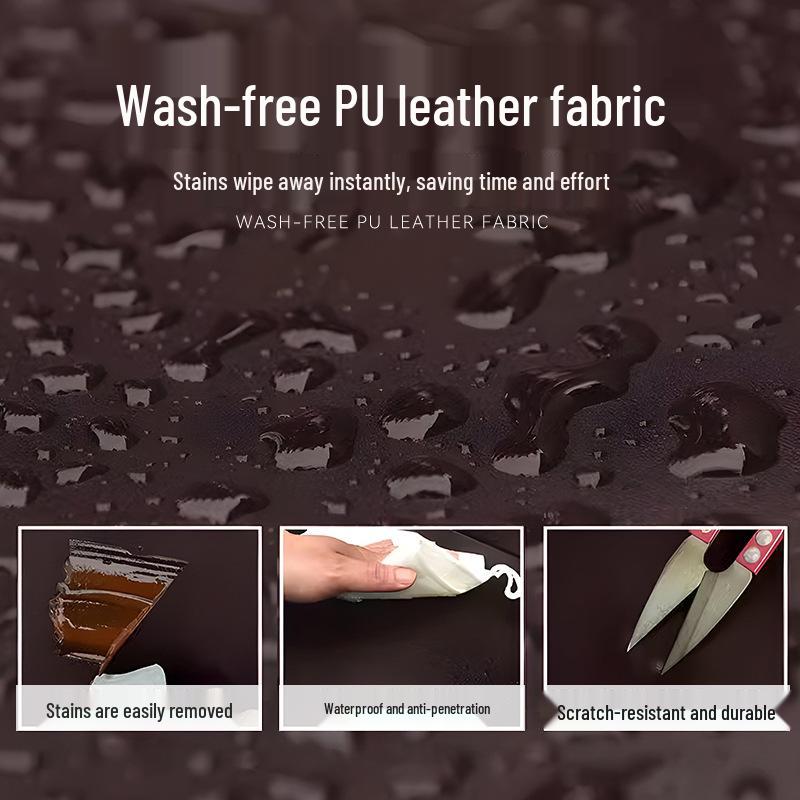 Waterproof PU Leather Chair Cushion Cover - Universal Protective Stool Seat Wrap