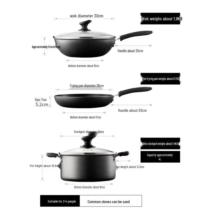 COOKER KING B50052 Non-Stick Cookware Set