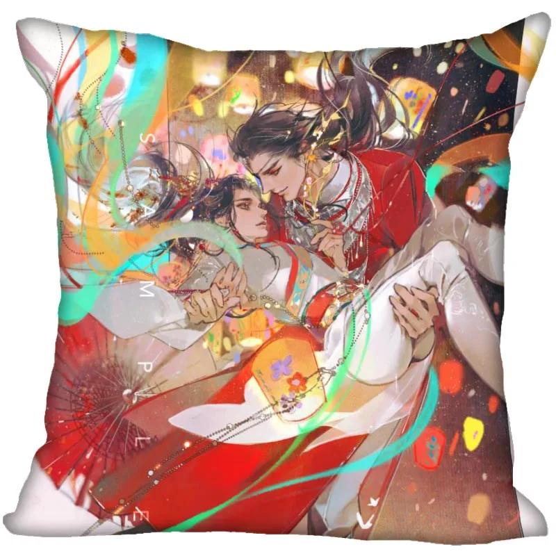 New Arrival Tian Guan Ci Fu Pillow Cover Bedroom Home Wedding Decorative Pillowcase Square Zipper Pillow Cases Soft No Fade 0913
