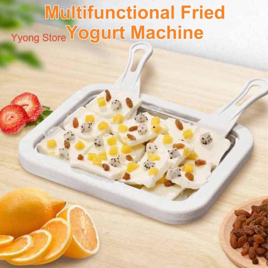 

Машина для приготовления жареного йогурта. Приготовление вкусных роллов с мороженым быстрого приготовления с мощным резервуаром для льда. Многофункциональная тарелка для жареной еды. Товары для дома.