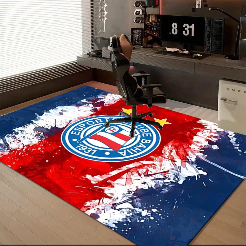 1PC Esporte Clube Bahia Rug Game Carpet, Floor Mat for Bedroom Living Room Entryway Rug, Home Decor Idea Gift for Christmas birthday