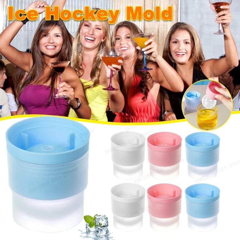 Bar Whiskey Round Ice Cube Maker Silicone Large Ball Shape Spherical Ice Cube Mould Machine Quick Freezer Kitchen Gadgets