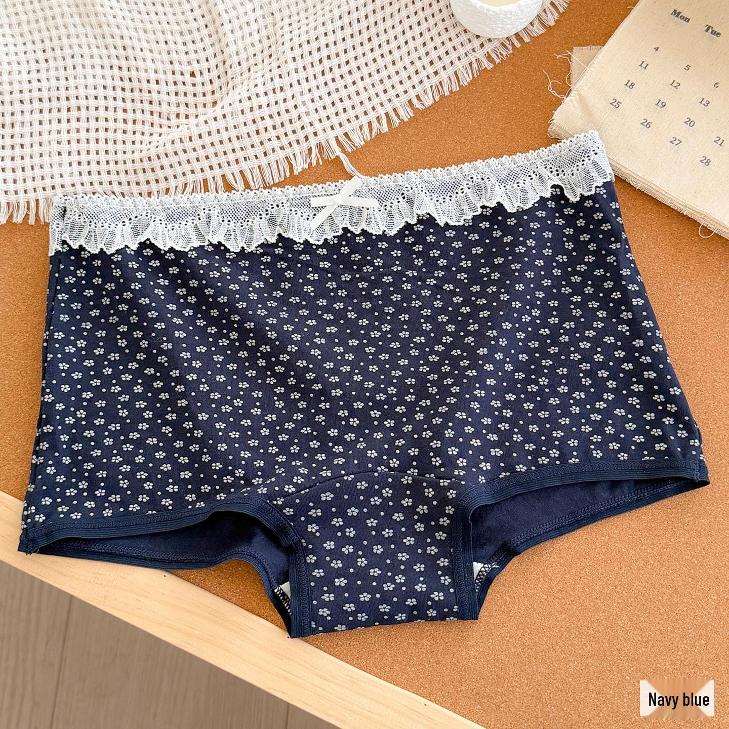 

Женские хлопковые трусы с милым цветочным принтом, антибактериальная ластовица, средняя посадка, удобные, дышащие, приятные к коже, боксеры L 95-115 lbs