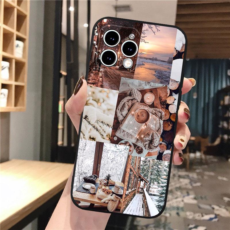 

Phone Case Carcasa Funda For iPhone 17 Pro Max Air 16 15 14 13 Pro Max 15 16 Pro 15Plus Christmas Deer Tree Case iPhone 17Pro
