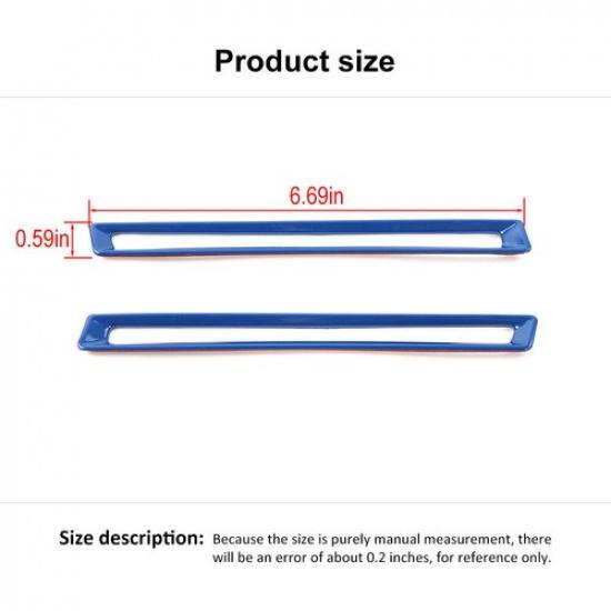 Car Interior Door Armrest Panel Strip Trim For Ford Mustang 2015-23 Bright Blue