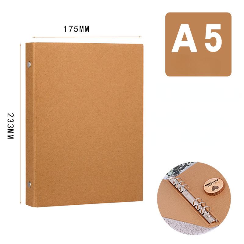 

A5 A6 B5 A4 Винтажная обложка из крафт-бумаги Папка-регистратор Офисное хранилище Расширенный деловой блокнот Канцелярские принадлежности