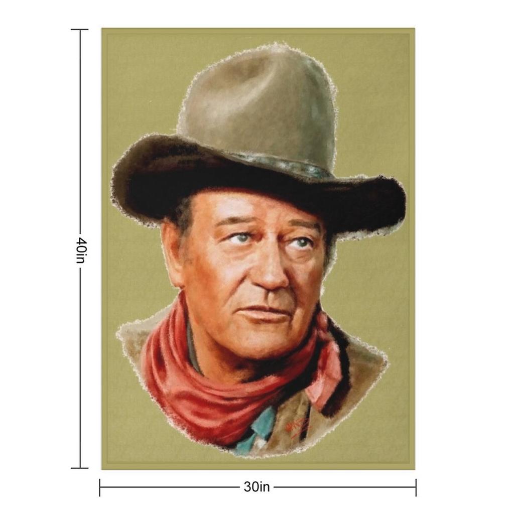John Wayne the Duke Throw Blanket For Decorative Sofa Luxury Designer Bed covers Soft Big Blankets