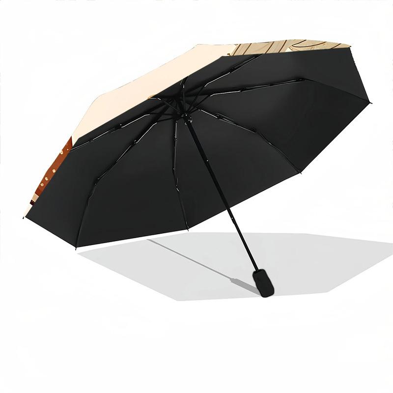 1pc Cowboy Boots Automatic Opening/Closing Folding Umbrella with 8 Ribs,Portable Sunshade Umbrella Birthday and Holiday Gifts Yy251231136