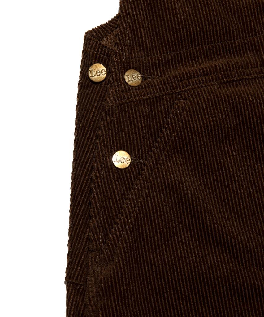 Lee Corduroy Overalls Dress Brown