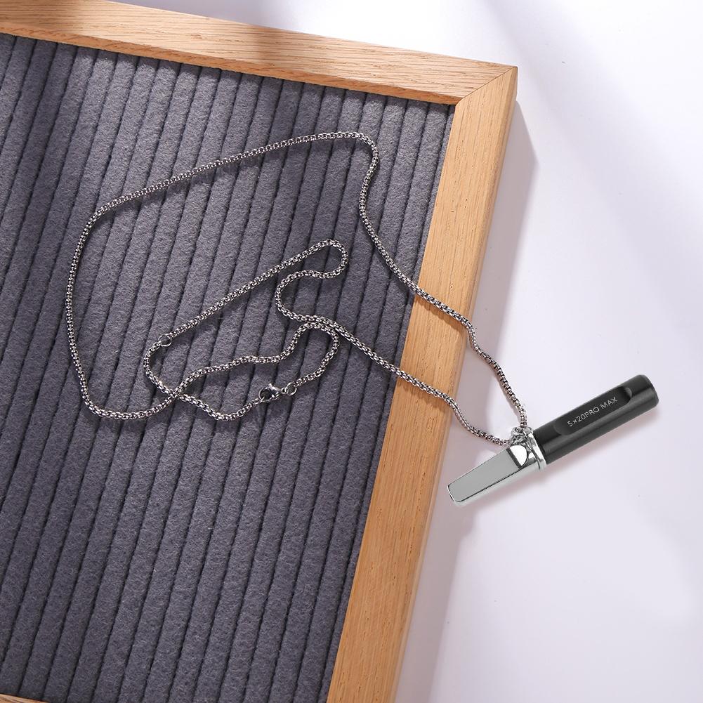 Breathing Resistance Whistle Necklace Anxiety Breathing Necklace Mindful Breathing Necklace Meditation Jewelry for Adults