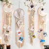 Macrame Dream Catcher with Light Nordic Wall Tapestry Ramadan Decoration Home Eid  Room Decoration Bohemian Children's Nursery