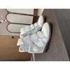 Pantofi Femei cu Velcro Invizibil pentru Creșterea Înălțimii Pantofi Sport Casual cu Toc Pană Potrivire Culori Pantofi Înalți Piele Naturală