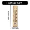 Holzthermometer aus Holz, 21,5 x 4,8 x 0,8 cm