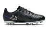 Nike Tiempo Legend 10 Hard Ground Slip Resistant Abrasion Resistant Cushioning Low Top Kids' Soccer Shoes Black Blue DV4349-040