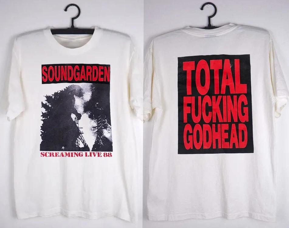 Soundgarden Screaming Live 88 Total Fuc Godhead Tshirt size S5XL Unisex T-Shirt S