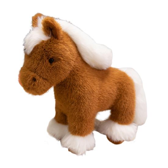 Little Pony Plush Toy Adorable Foal Stuffed Animal Doll Soft Realistic Horse Plushie Christmas Birthday Gifts for Children Friends Family