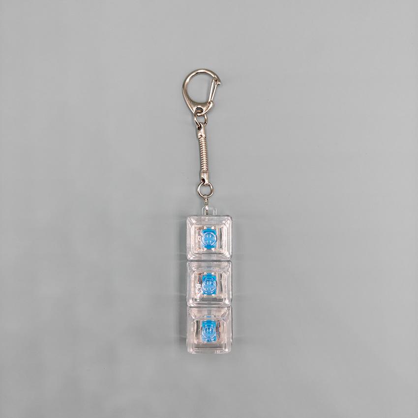 PC123456 Mechanical Keyboard Switch Tester Stress Relief Keychain Toy